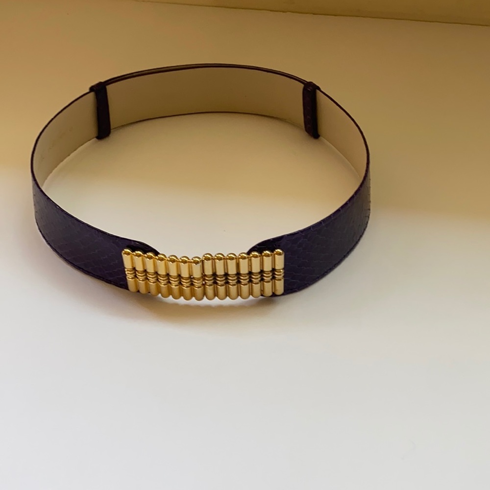 Vintage Authentic Judith Leiber adjustable purple belt
